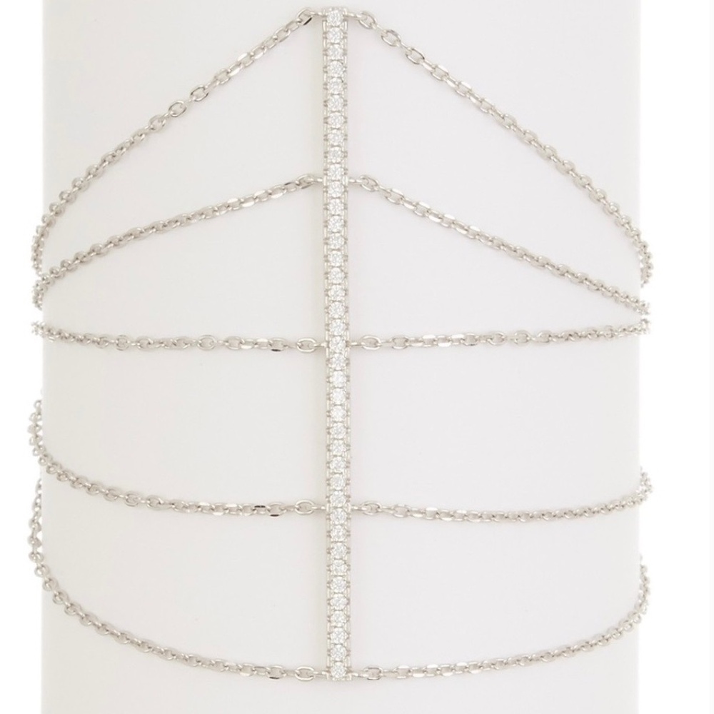 ADORNIA Silver Swarovski Bracelet​​​​